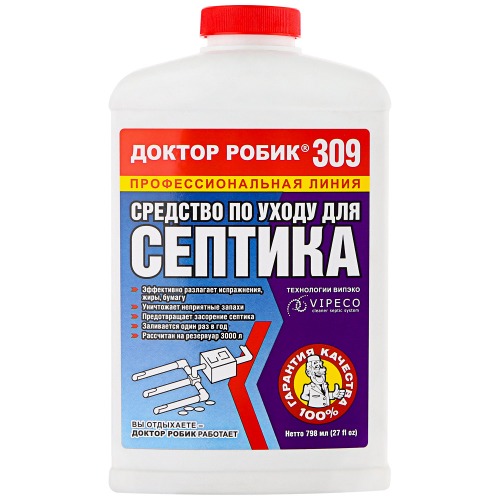 Средство для септиков ДОКТОР РОБИК 309, 798мл, картинка