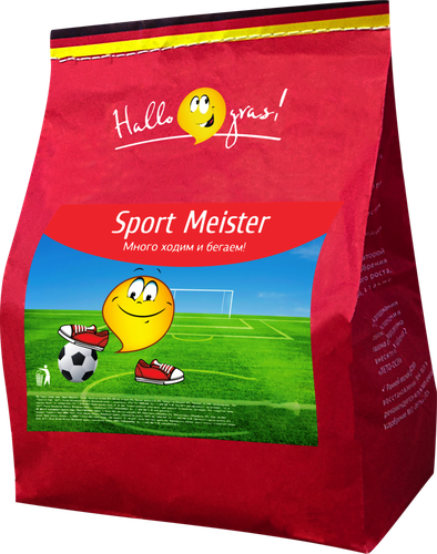 Трава газонная HALLO GRASS Sport meister gras, 1кг, крупный план