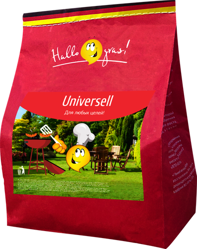 Трава газонная HALLO GRASS Universell gras, 1кг, картинка