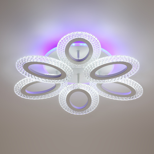 Светильник потолочный LUMION Clare, c подсв. осн. с ПДУ LED 60W 220V 3000-6000K, картинка