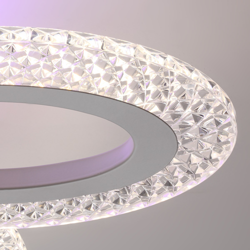 Светильник потолочный LUMION Clare, c подсв. осн. с ПДУ LED 60W 220V 3000-6000K, фотография