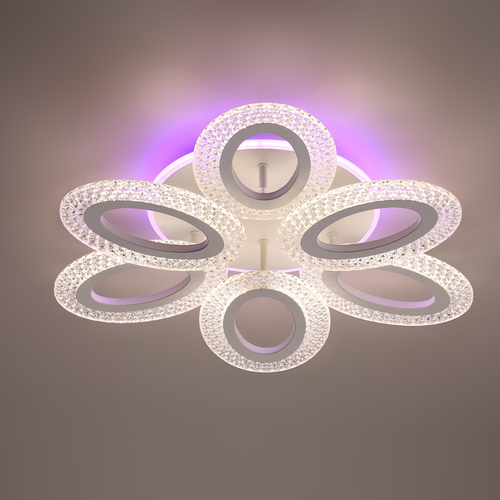 Светильник потолочный LUMION Clare, c подсв. осн. с ПДУ LED 60W 220V 3000-6000K, картинка