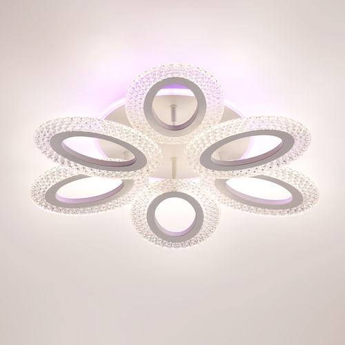 Светильник потолочный LUMION Clare, c подсв. осн. с ПДУ LED 60W 220V 3000-6000K, фотография