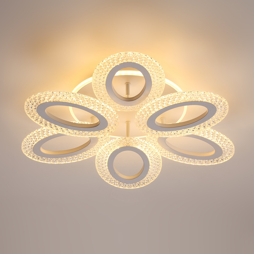Светильник потолочный LUMION Clare, c подсв. осн. с ПДУ LED 60W 220V 3000-6000K, крупный план