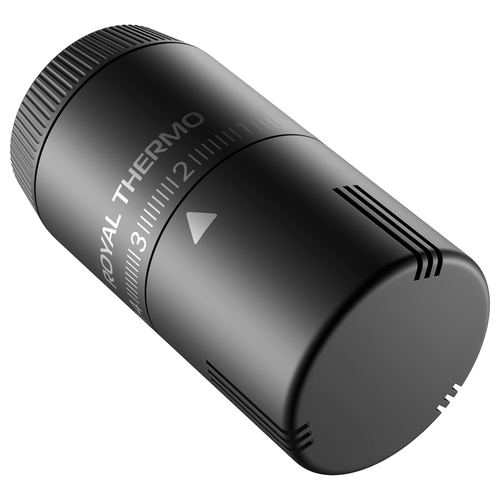 Термоголовка жидкостная ROYAL THERMO Design М30х1,5 (черный), изображение