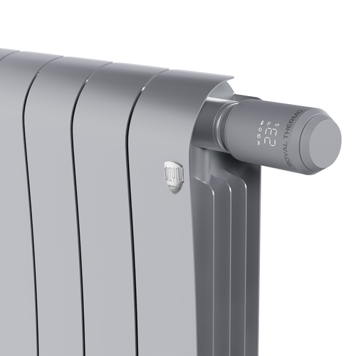 Термостат радиаторный ROYAL THERMO электронный Smart Heat 2.0, серебристый, фото