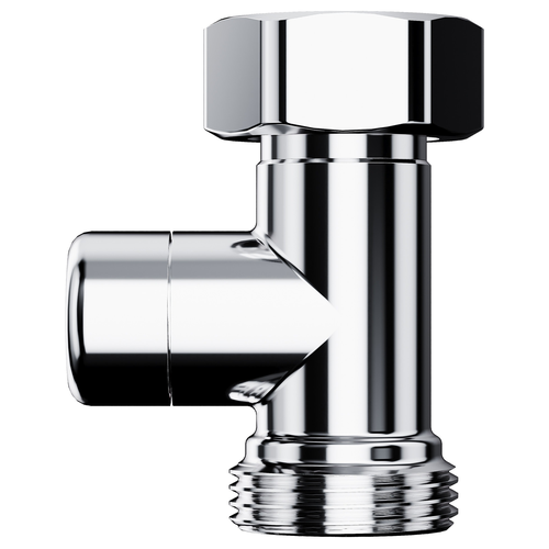 Набор нижнего подключения ROYAL THERMO Design прямой раздельный 3/4х3/4ЕК (хром), крупный план