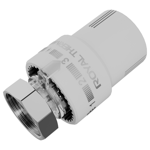 Термоголовка жидкостная ROYAL THERMO М30х1,5 (белый), фотография