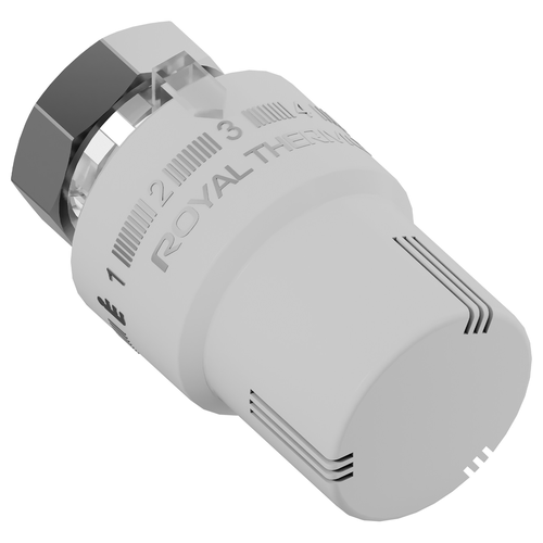 Термоголовка жидкостная ROYAL THERMO М30х1,5 (белый), изображение