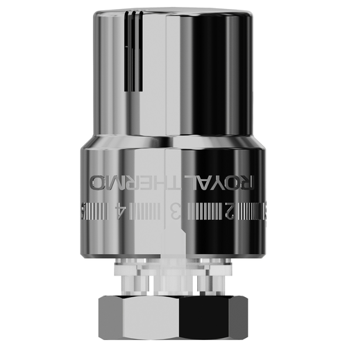 Термоголовка жидкостная ROYAL THERMO М30х1,5 (хром), детальное фото