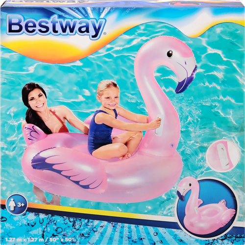 Игрушка надувная для плавания BESTWAY Фламинго 127х127см, Арт. 41122, картинка