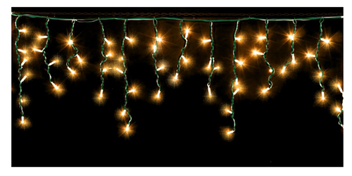 Электрогирлянда Бахрома 80LED, теплый белый, 8 режимов, IP44, 3x0.5м, фотография