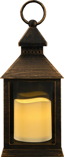 Фонарь HOMECLUB Сканди 24см, со светодиодной LED-свечой, IP20 Арт. 201742, фото