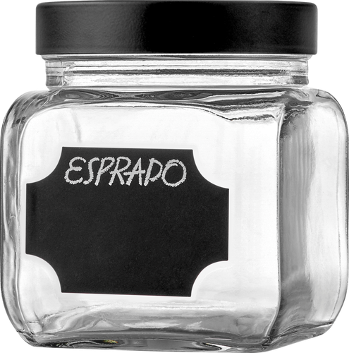 Банка для хранения ESPRADO Fresco с меловым стикером, стекло, 700мл Арт. FRE700E405, вид