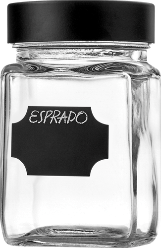 Банка для хранения ESPRADO Fresco с меловым стикером,стекло, 1.2л Арт. FRE120E405, крупный план