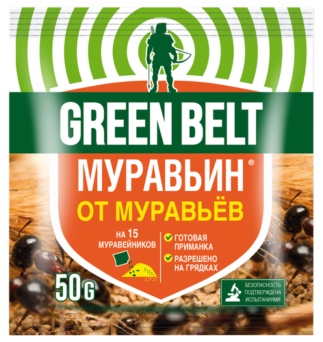 Средство от муравьев ГРИН БЭЛТ Муравьин, Арт. 01-119, 50г, фото