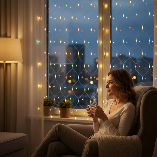Электрогирлянда HOMECLUB Сеть 160LED-ламп, 2х1,5м, мультиколор, IP44 
Арт. 
BLS2079, картинка