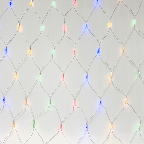 Электрогирлянда HOMECLUB Сеть 160LED-ламп, 2х1,5м, мультиколор, IP44 
Арт. 
BLS2079, крупный план