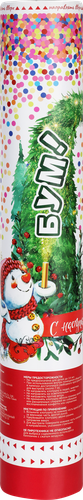 Пневмохлопушка HOMECLUB 30см, с крупным круглым конфетти Арт. 9203R-30, фото