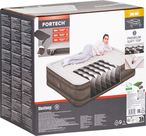 Кровать надувная BESTWAY Airbed Fortech 203х152х46см, Арт. 69050, фото