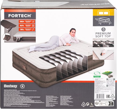 Кровать надувная BESTWAY Airbed Fortech 203х152х46см, Арт. 69050, картинка