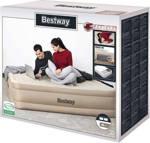 Кровать надувная BESTWAY Airbed Fortech 203х152х46см, Арт. 69050, детальное фото