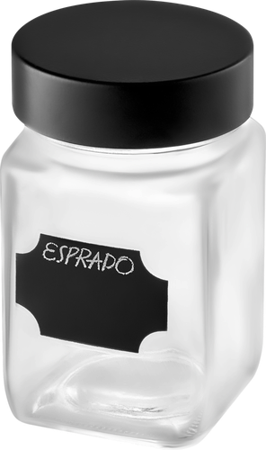 Банка для хранения ESPRADO Fresco с меловым стикером, стекло, 250мл Арт. FRE250E405, изображение