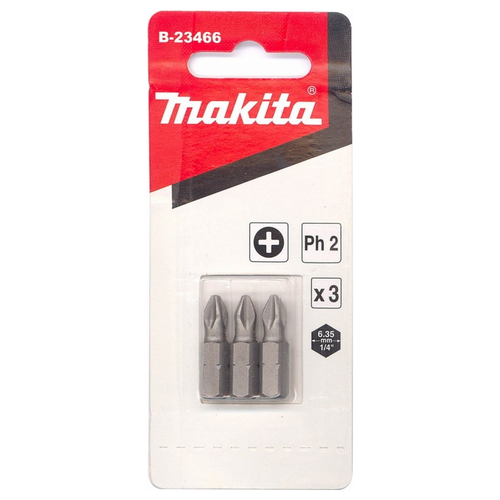 Насадка MAKITA PH2, 25 мм, C-form, 3 шт., фотография