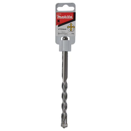 Бур MAKITA SDS-plus 4Cutter 12x100x160, крупный план