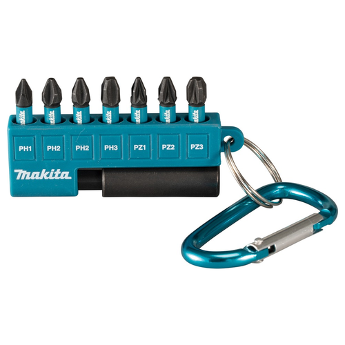 Набор бит MAKITA Impact Black 25 мм 8 шт..(PH1,2XPH2,PH3,PZ1,PZ2,PZ3,магнитны, изображение
