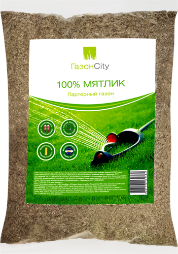 Семена газона ГАЗОНCITY Мятлик 100%, Арт. 201077, 300г, картинка
