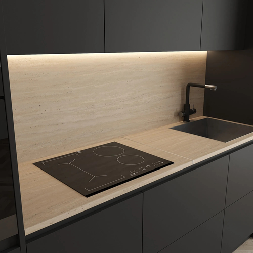 Стеновая панель ULTRADECOR Травертин Римский С504 3050x600х4 мм МДФ, фото