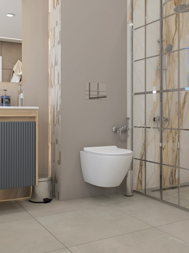 Комплект WATERSENSE Милана 4в1 (унитаз подвес.+сиденье+инстал-я+панель смыва), крупный план