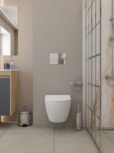 Комплект WATERSENSE Милана 4в1 (унитаз подвес.+сиденье+инстал-я+панель смыва), картинка