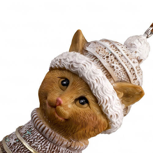 Украшение ERICHKRAUSE DECOR Котенок в свитере 9.5см, детальное фото