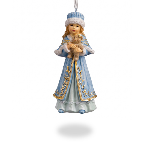 Украшение ERICHKRAUSE DECOR Снегурочка и медвежонок 11см, картинка