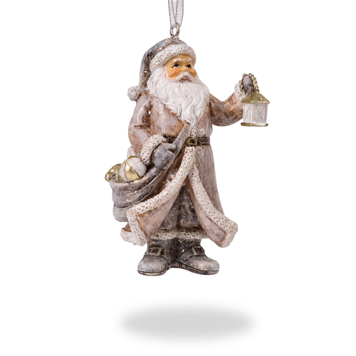 Украшение ERICHKRAUSE DECOR Дед Мороз с фонарем 8.5см, вид