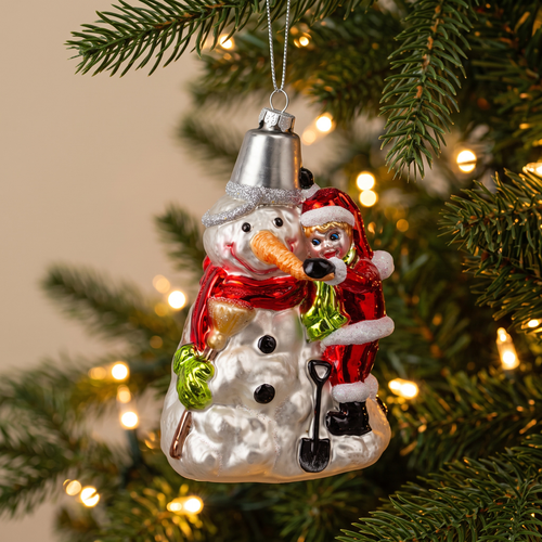 Украшение ERICHKRAUSE DECOR Рождественские каникулы 13см, стекло, картинка