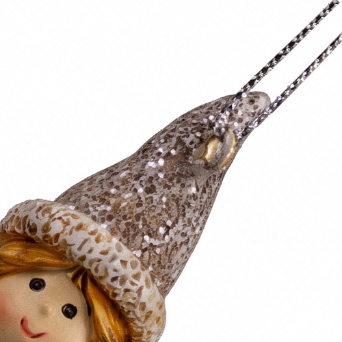 Украшение ERICHKRAUSE DECOR Ангел в колпаке 9.5см, изображение