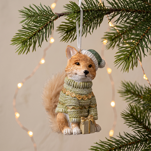 Украшение ERICHKRAUSE DECOR Лиса пушистый хвост 7.5см, изображение