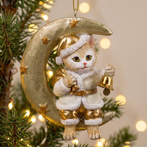 Украшение ERICHKRAUSE DECOR Котик на месяце 8см, фотография
