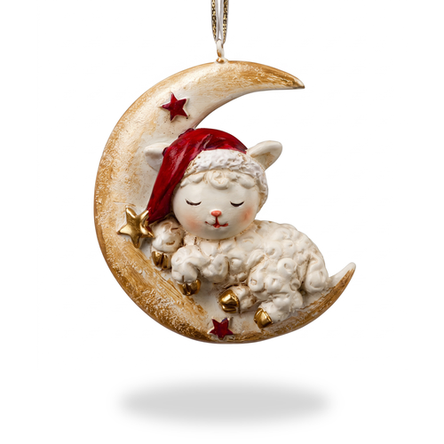 Украшение ERICHKRAUSE DECOR Барашек на месяце 7см, картинка