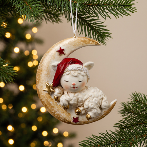 Украшение ERICHKRAUSE DECOR Барашек на месяце 7см, фотография