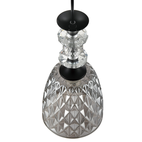 Подвесной светильник LUMION SUSPENTIONI LN26 395 черный/смоки металл/стекло E27 1*60W 22, картинка