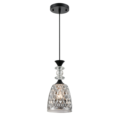 Подвесной светильник LUMION SUSPENTIONI LN26 395 черный/смоки металл/стекло E27 1*60W 22, крупный план