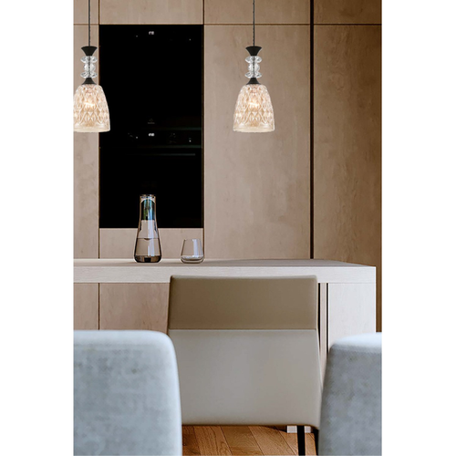 Подвесной светильник LUMION SUSPENTIONI LN26 395 черный/смоки металл/стекло E27 1*60W 22, вид