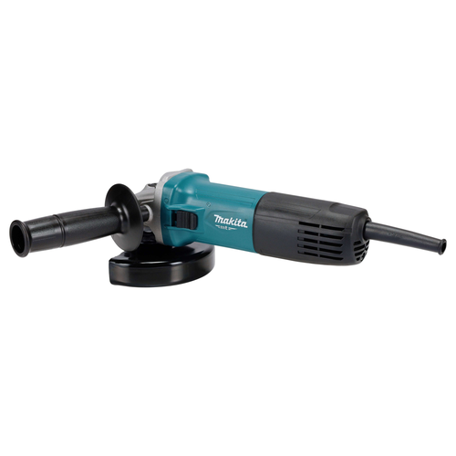 Машина шлифовальная MAKITA MT-line сетевая, ударная, 125мм 850Вт пл. пуск, защ. от непр, крупный план
