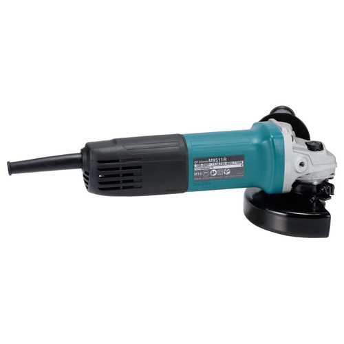 Машина шлифовальная MAKITA MT-line сетевая, ударная, 125мм 850Вт пл. пуск, защ. от непр, крупный план