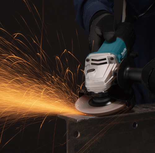 Машина шлифовальная MAKITA MT-line сетевая, ударная, 125мм 850Вт пл. пуск, защ. от непр, изображение