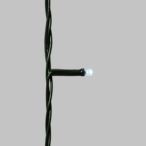 Гирлянда домашняя Твинкл, 100 LED, белый, с динамикой, не соединяется, 10м, зеленый провод, вид